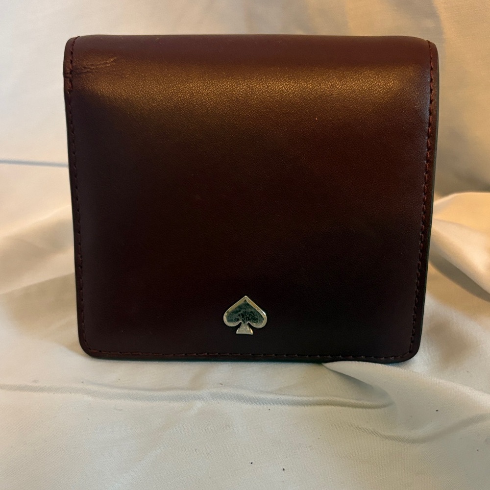 Kate Spade Dark Purple Leather Card Holder